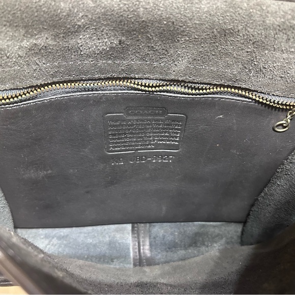 Coach Black Willis Vintage Leather Crossbody shoulder Bag with Detachable Strap - Picture 12 of 17